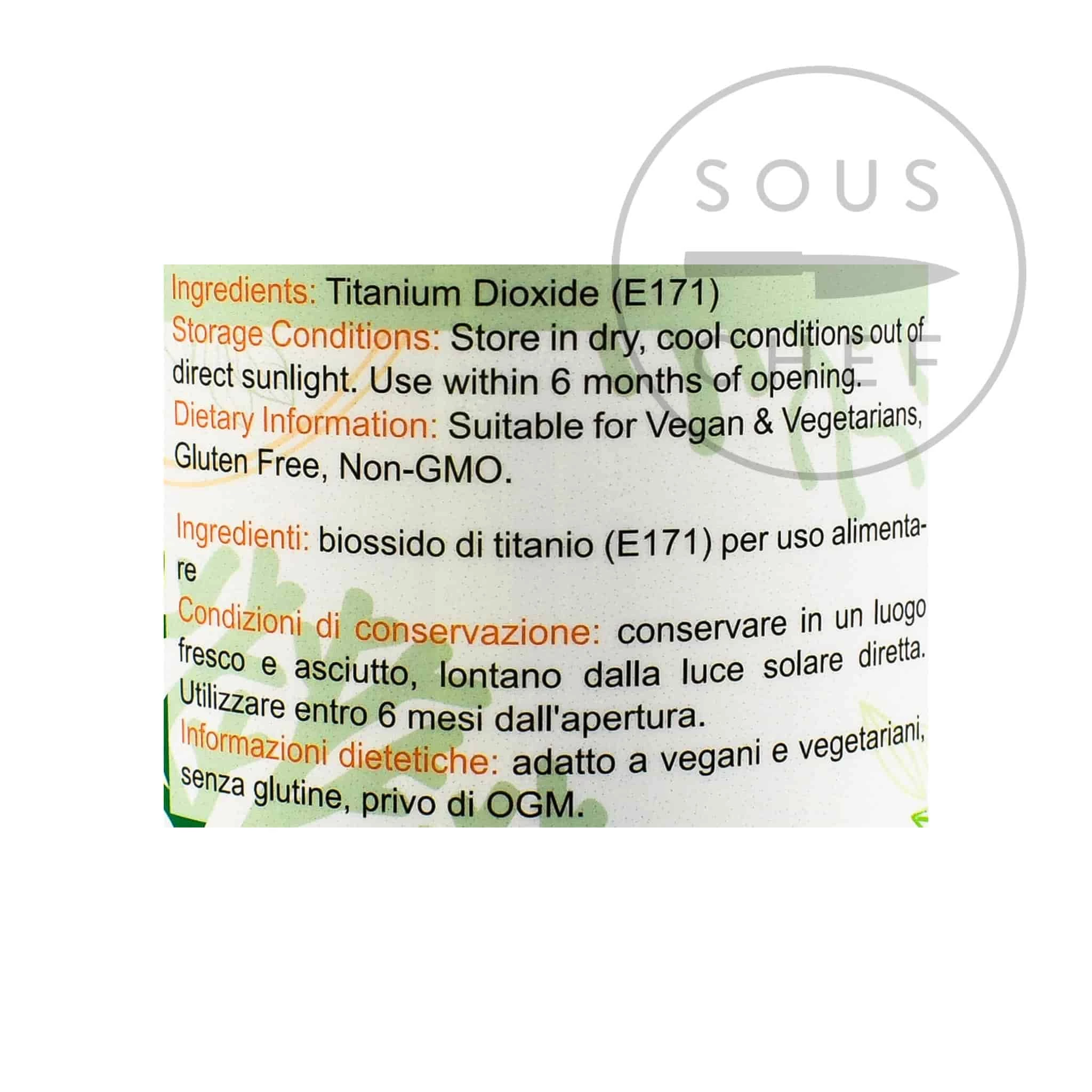 Special Ingredients Ingredients Titanium Dioxide 100g 4 Special Ingredients Ingredients Titanium Dioxide 100g