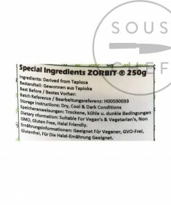 Special Ingredients Ingredients Zorbit 250g
