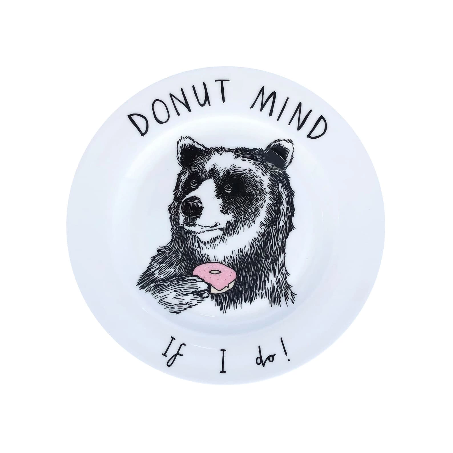 Jimbob Art Donut Mind If I Do Side Plate 20cm Tableware 3 Jimbob Art Donut Mind If I Do Side Plate 20cm Tableware