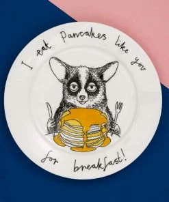 Jimbob Art I Eat Pancakes Like You For Breakfast! Side Plate 20cm Tableware 6 Jimbob Art I Eat Pancakes Like You For Breakfast! Side Plate 20cm Tableware