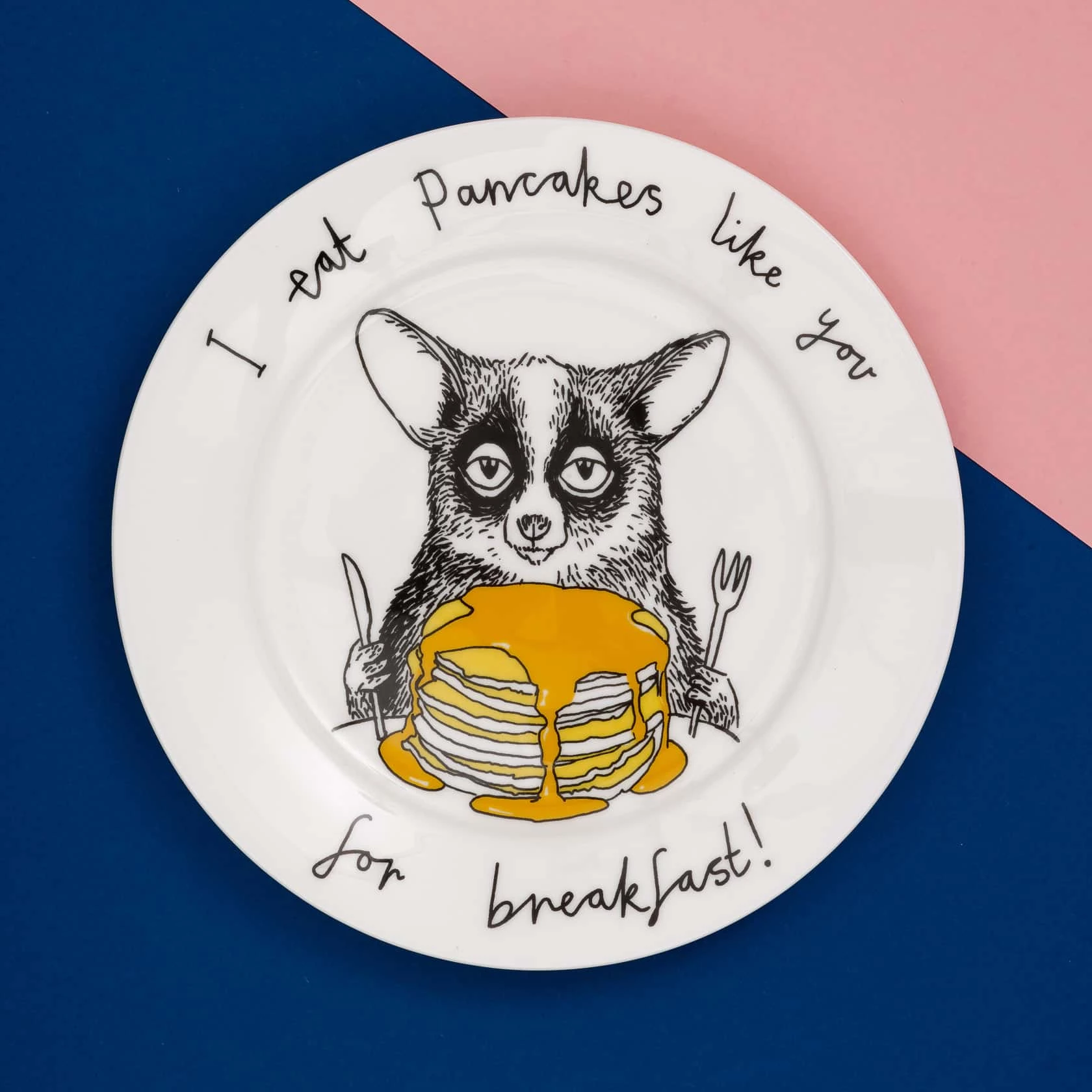 Jimbob Art I Eat Pancakes Like You For Breakfast! Side Plate 20cm Tableware 4 Jimbob Art I Eat Pancakes Like You For Breakfast! Side Plate 20cm Tableware