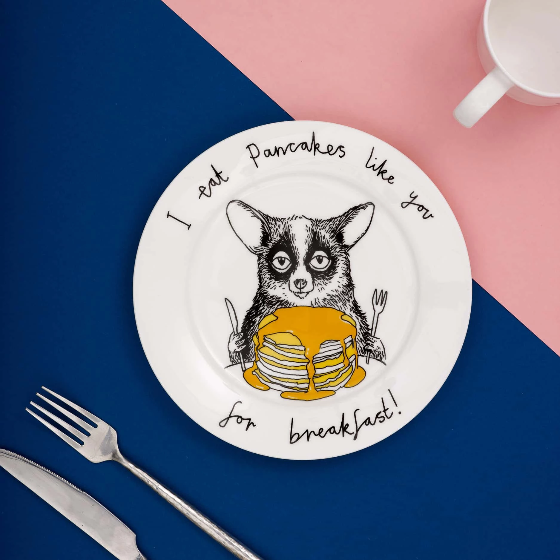 Jimbob Art I Eat Pancakes Like You For Breakfast! Side Plate 20cm Tableware 5 Jimbob Art I Eat Pancakes Like You For Breakfast! Side Plate 20cm Tableware
