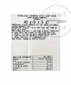 Shimaya Instant Dashi Powder 40g Ingredients