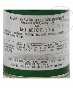 S&B Ingredients Wasabi Flavour Horseradish Powder 30g