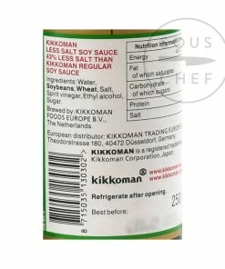 Ingredients Kikkoman Soy Sauce - Less Salt 250ml 9 Ingredients Kikkoman Soy Sauce - Less Salt 250ml