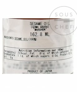 Japanese Maruhon Pure Sesame Oil 162ml 7 Japanese Maruhon Pure Sesame Oil 162ml