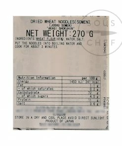 Akagi Dried Somen Noodles 270g Ingredients
