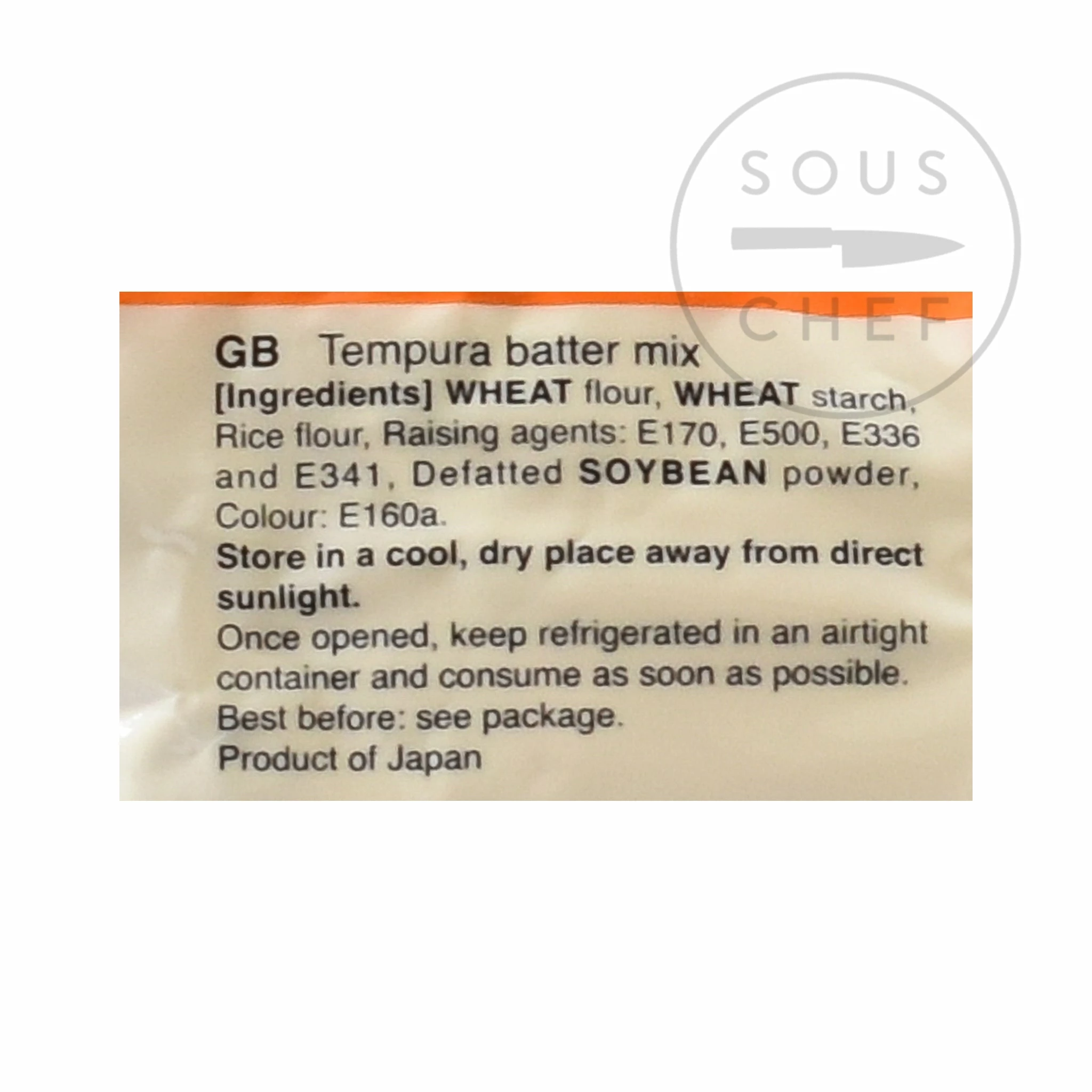 Ohmai Tempura Batter Mix 700g Ingredients 5 Ohmai Tempura Batter Mix 700g Ingredients