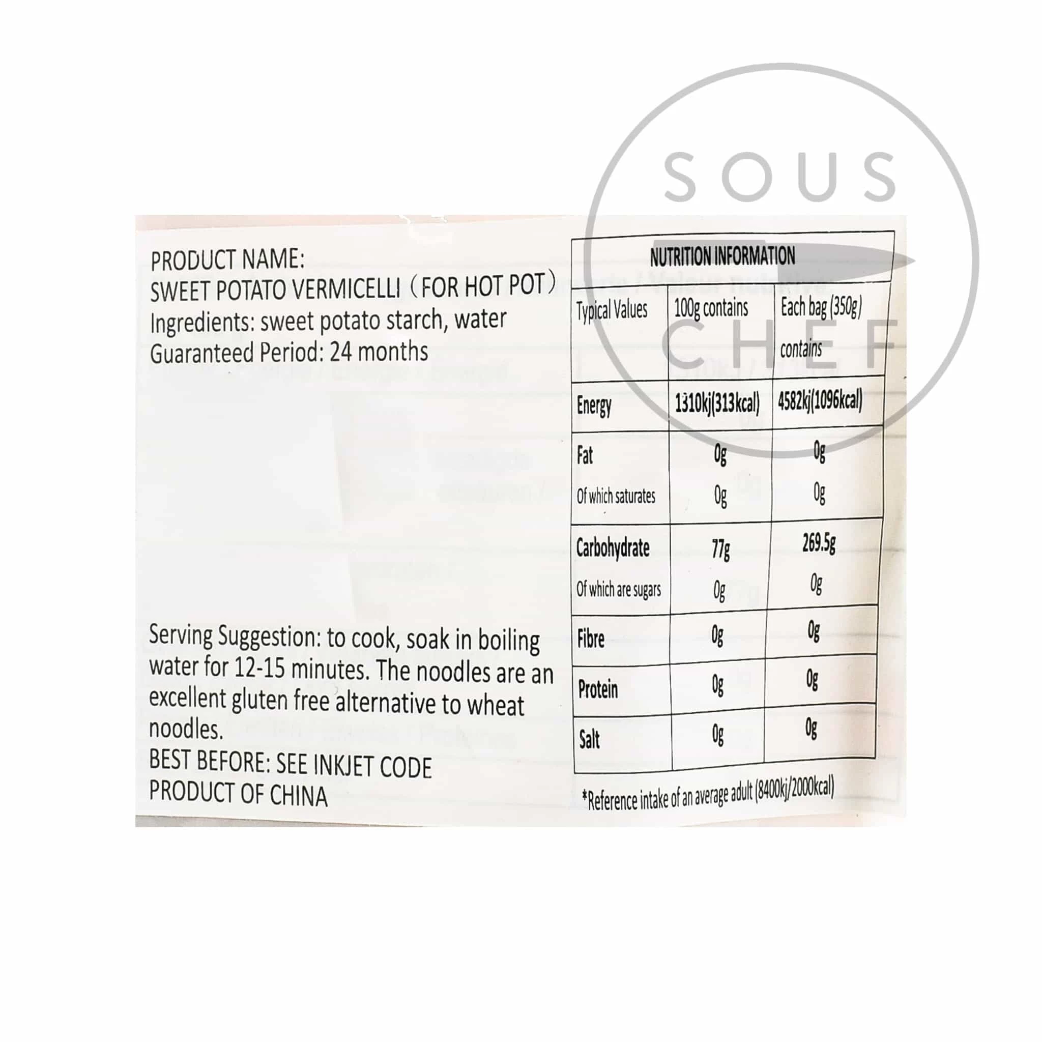 Ingredients Fish Well Brand Sweet Potato Vermicelli For Hotpot 4 Ingredients Fish Well Brand Sweet Potato Vermicelli For Hotpot