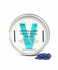 Sous Chef Crystallised Violet Petals Pieces Ingredients