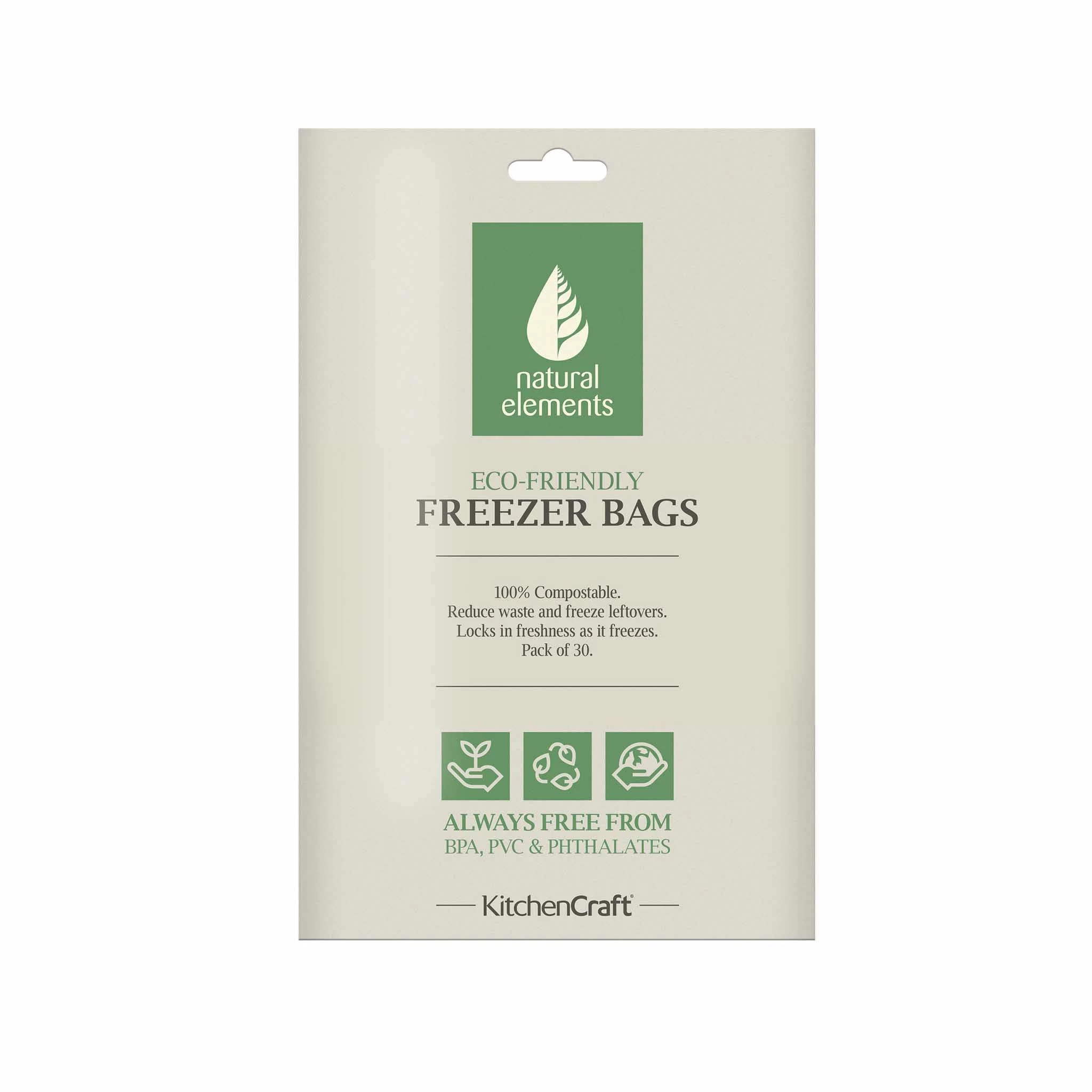 Kitchencraft Cookware Eco-Friendly Food And Freezer Bags Pack Of 30 4 Kitchencraft Cookware Eco-Friendly Food And Freezer Bags Pack Of 30