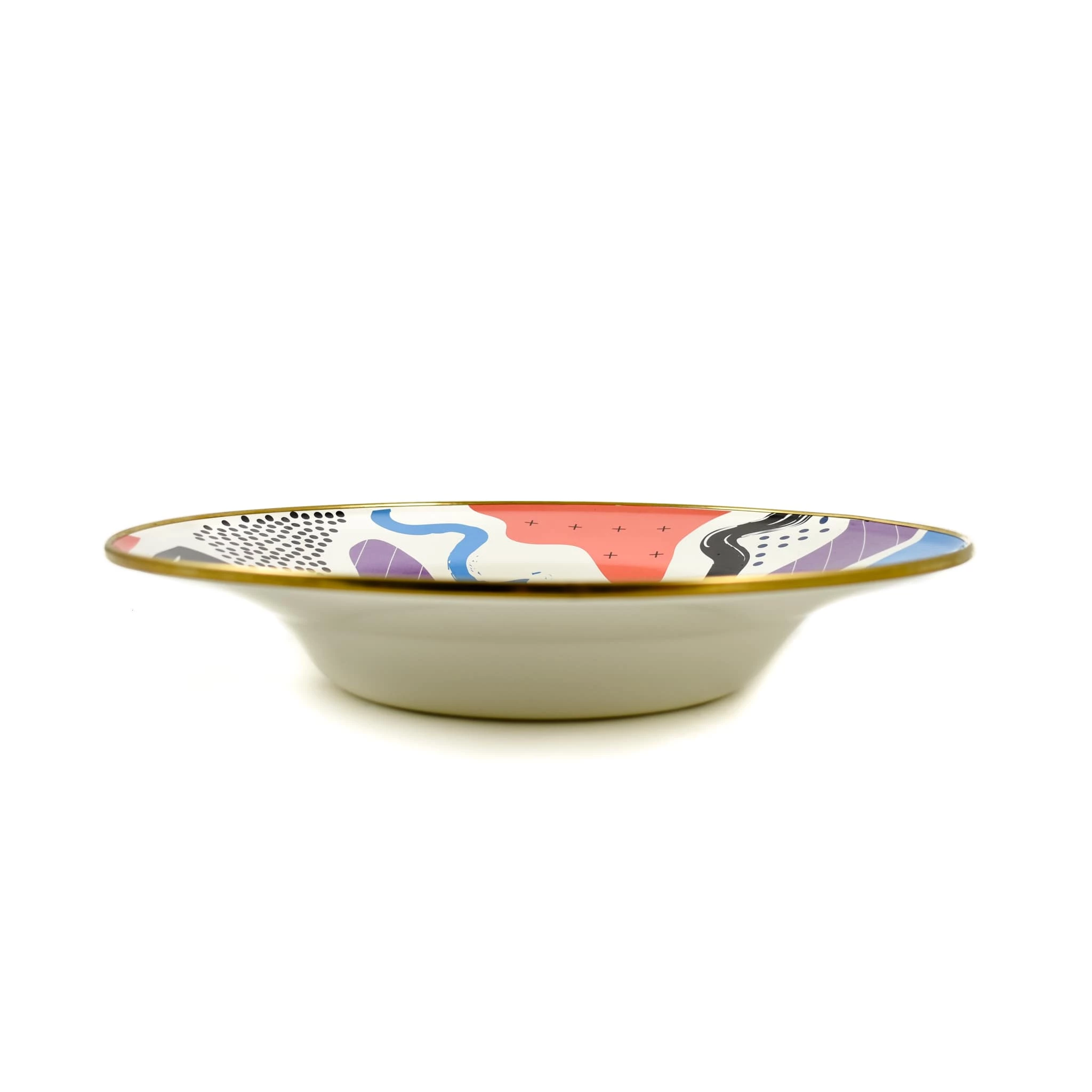Kapka Abstract Enamel Large Serving Dish 30cm Enamel - Kapka 5 Kapka Abstract Enamel Large Serving Dish 30cm Enamel - Kapka