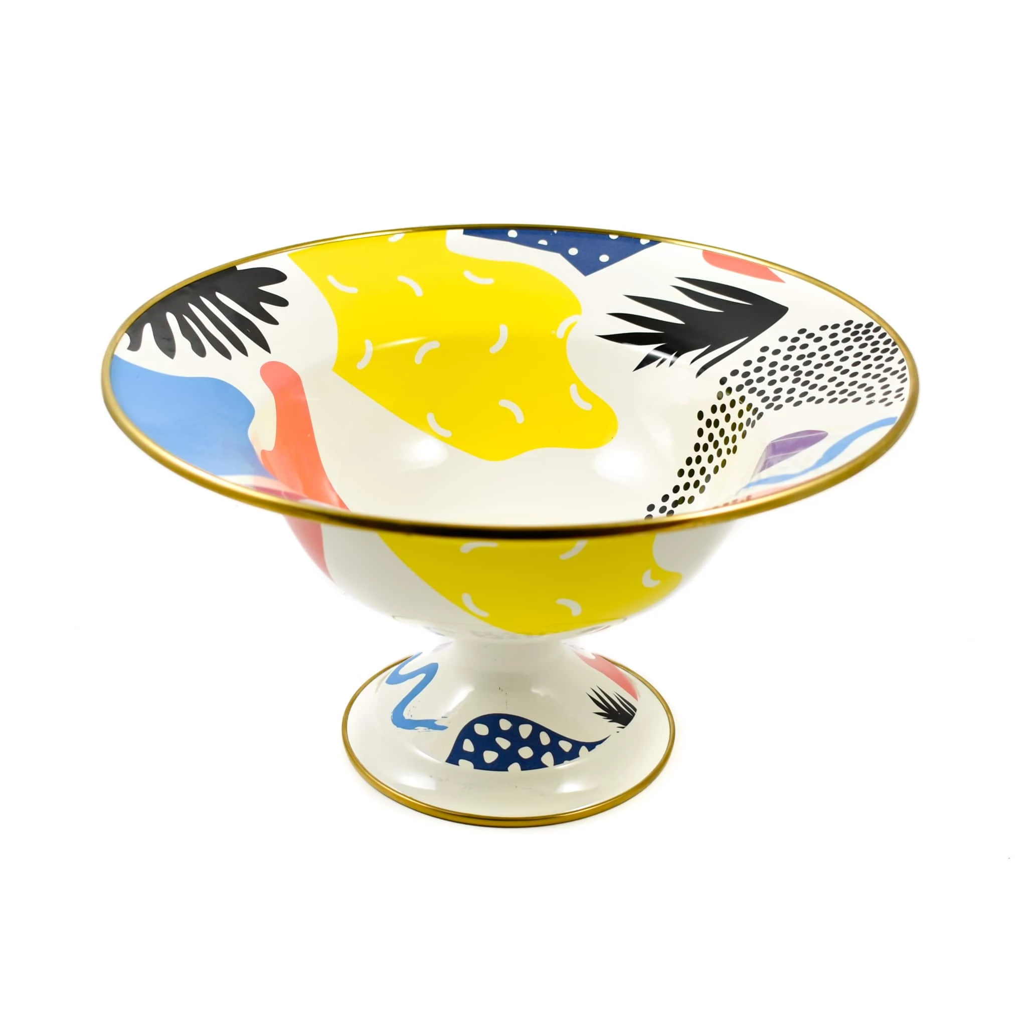 Kapka Abstract Enamel Display Dish 30cm 3 Kapka Abstract Enamel Display Dish 30cm