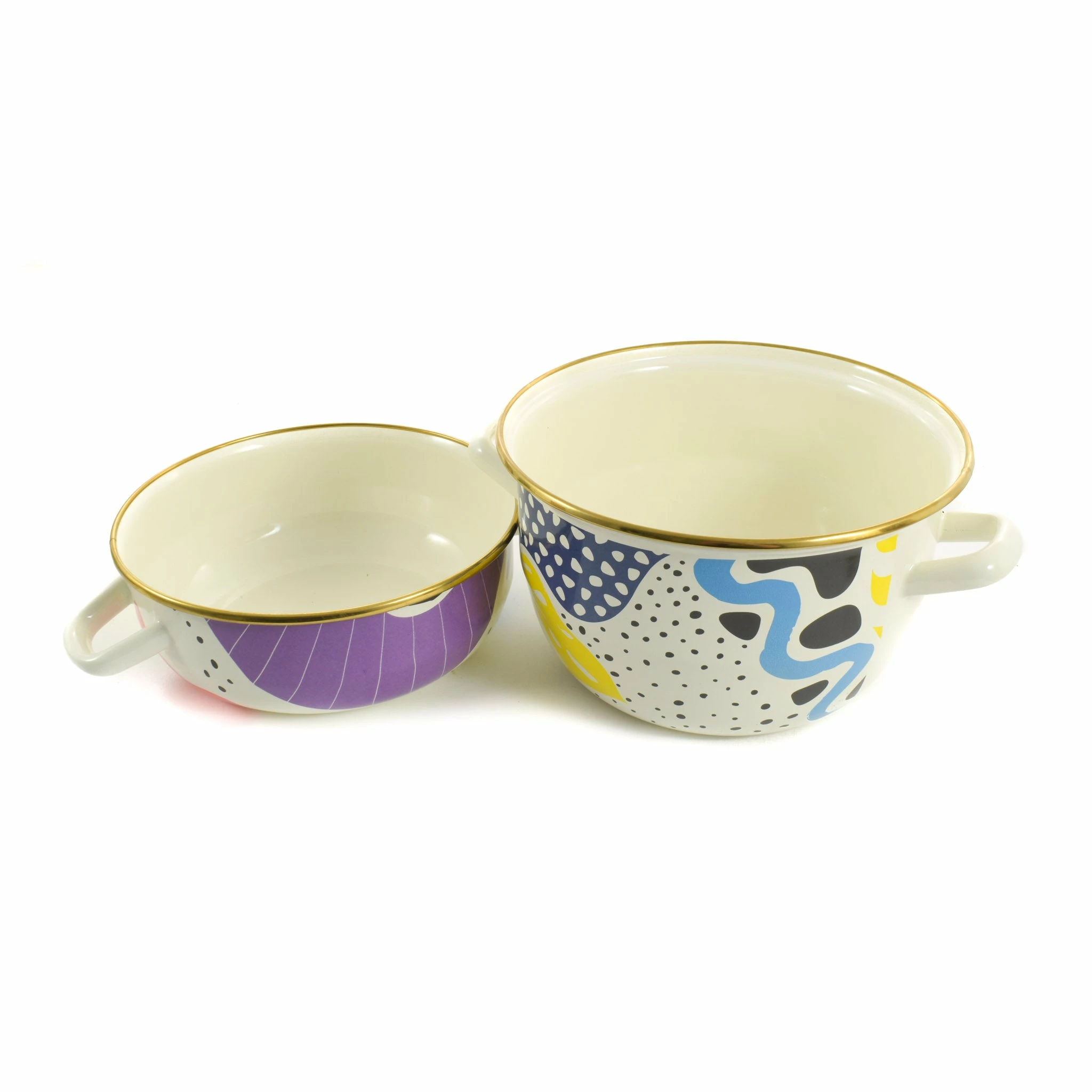 Kapka Cookware Abstract Enamel Mussel Pot 7 Kapka Cookware Abstract Enamel Mussel Pot