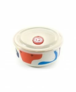 Kapka Abstract Large Enamel Storage Container 18cm Cookware