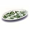 Kapka Splatter Madness Enamel Oval Serving Plate Green 31cm 1 Kapka Splatter Madness Enamel Oval Serving Plate Green 31cm