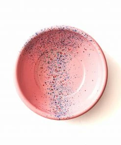 Kapka Splatter Fest Enamel Bowl Pink Enamel - Kapka