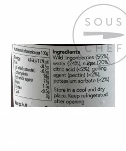 ScandiKitchen Wild Lingonberry Jam 200g Ingredients