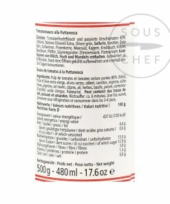 Don Antonio Puttanesca Sauce 500g Ingredients 8 Don Antonio Puttanesca Sauce 500g Ingredients