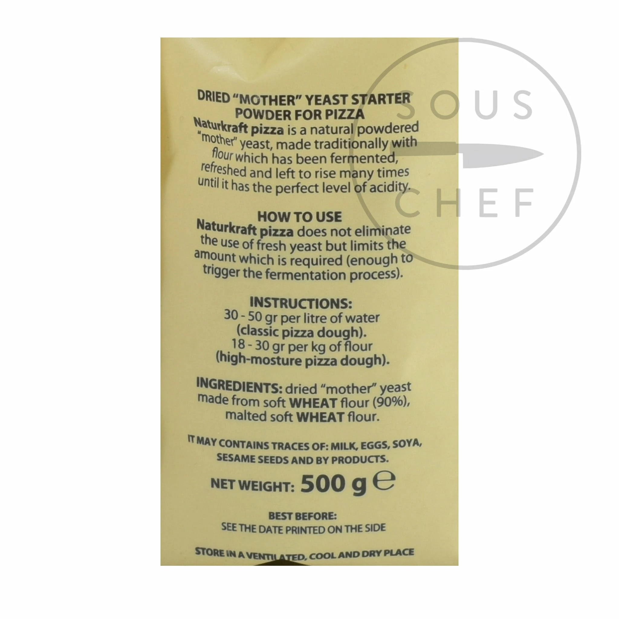 La Credenza Naturkraft Dried "Mother" Yeast Dough Improver 500g 4 La Credenza Naturkraft Dried "Mother" Yeast Dough Improver 500g