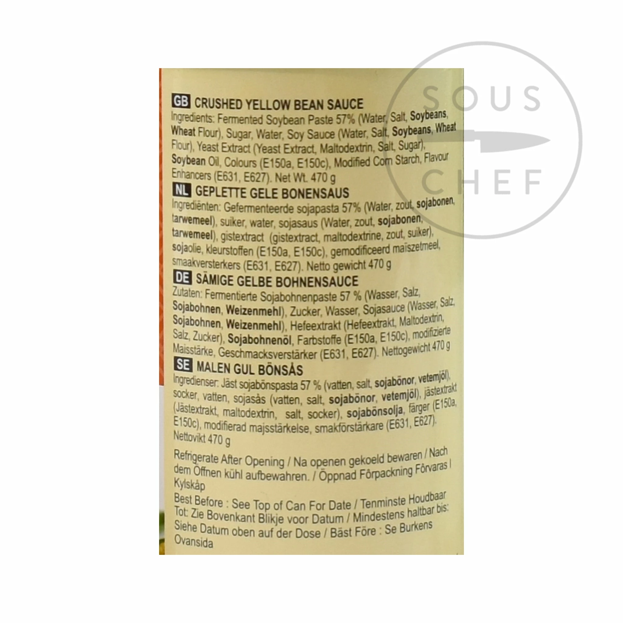 Longdan Lee Kum Kee Crushed Yellow Bean Sauce 470ml Ingredients 4 Longdan Lee Kum Kee Crushed Yellow Bean Sauce 470ml Ingredients