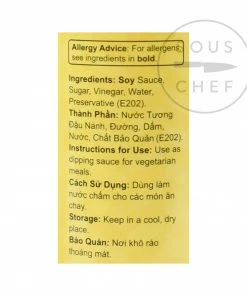 Longdan Vegetarian Fish Sauce - Nuoc Mam Chay 500ml Ingredients