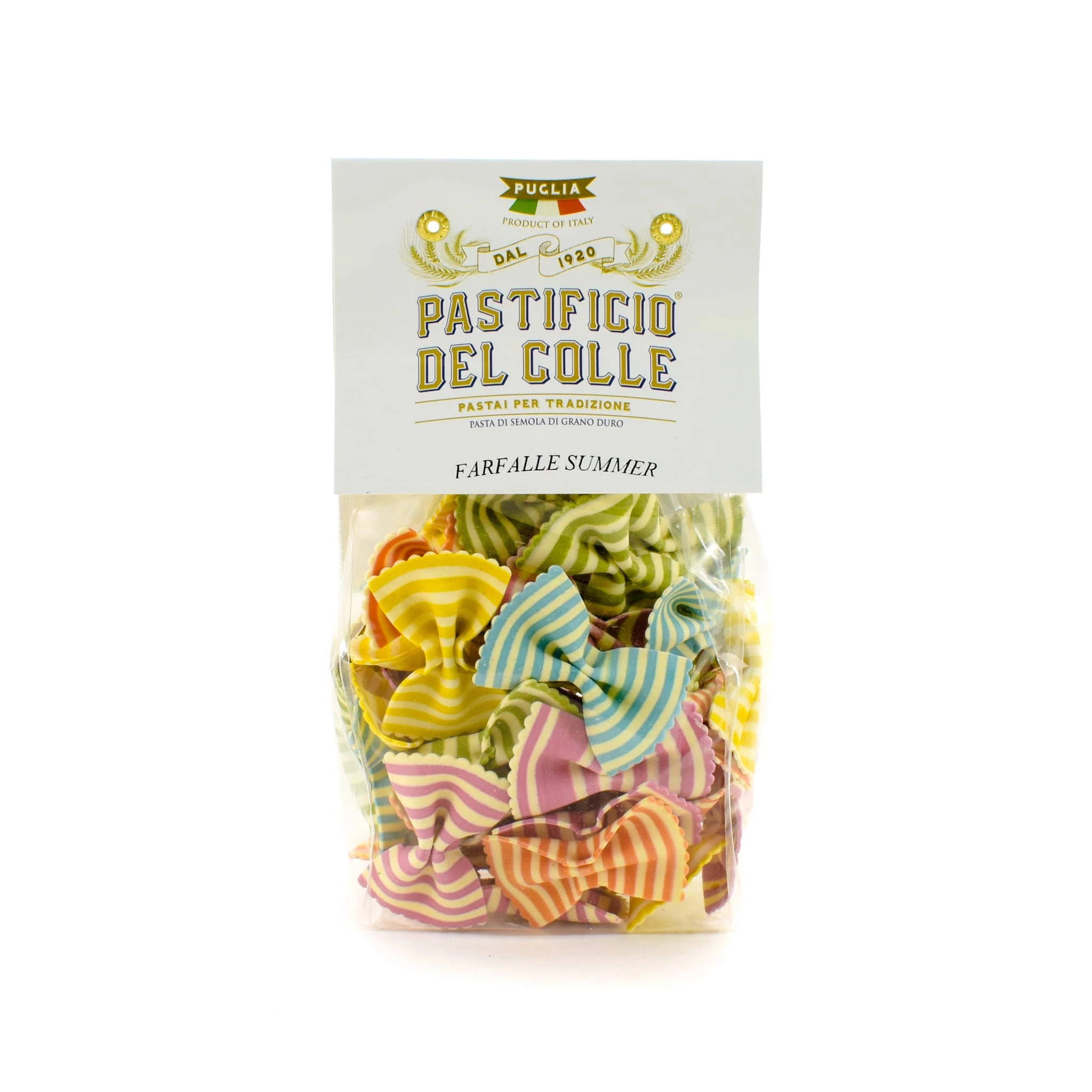 Pastificio Del Colle Rainbow Striped Farfalle 250g 3 Pastificio Del Colle Rainbow Striped Farfalle 250g