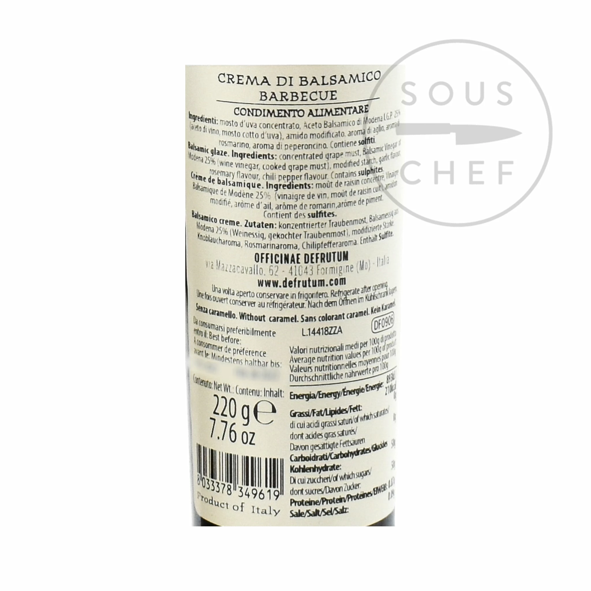 Defrutum BBQ Balsamic Glaze 220 G 4 Defrutum BBQ Balsamic Glaze 220 G