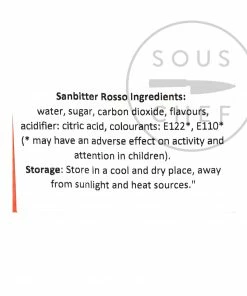 Ingredients Sanbitter Rosso - 10 Bottles 7 Ingredients Sanbitter Rosso - 10 Bottles