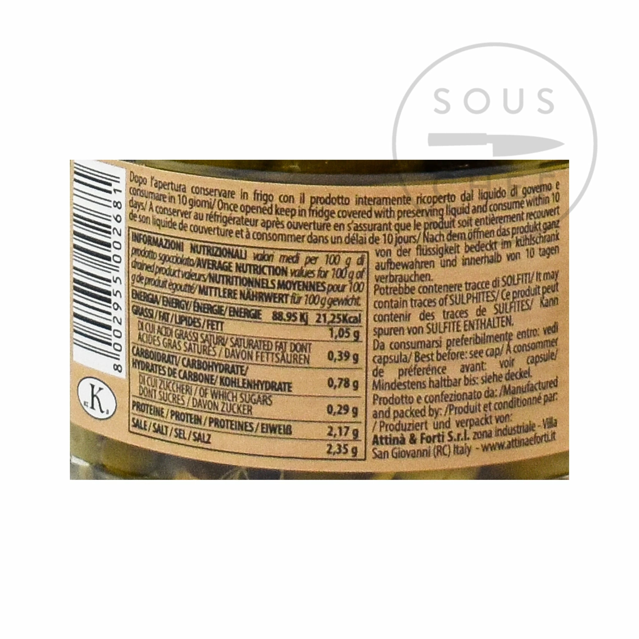 Calabriamia Caper Berries In Vinegar 314ml 4 Calabriamia Caper Berries In Vinegar 314ml