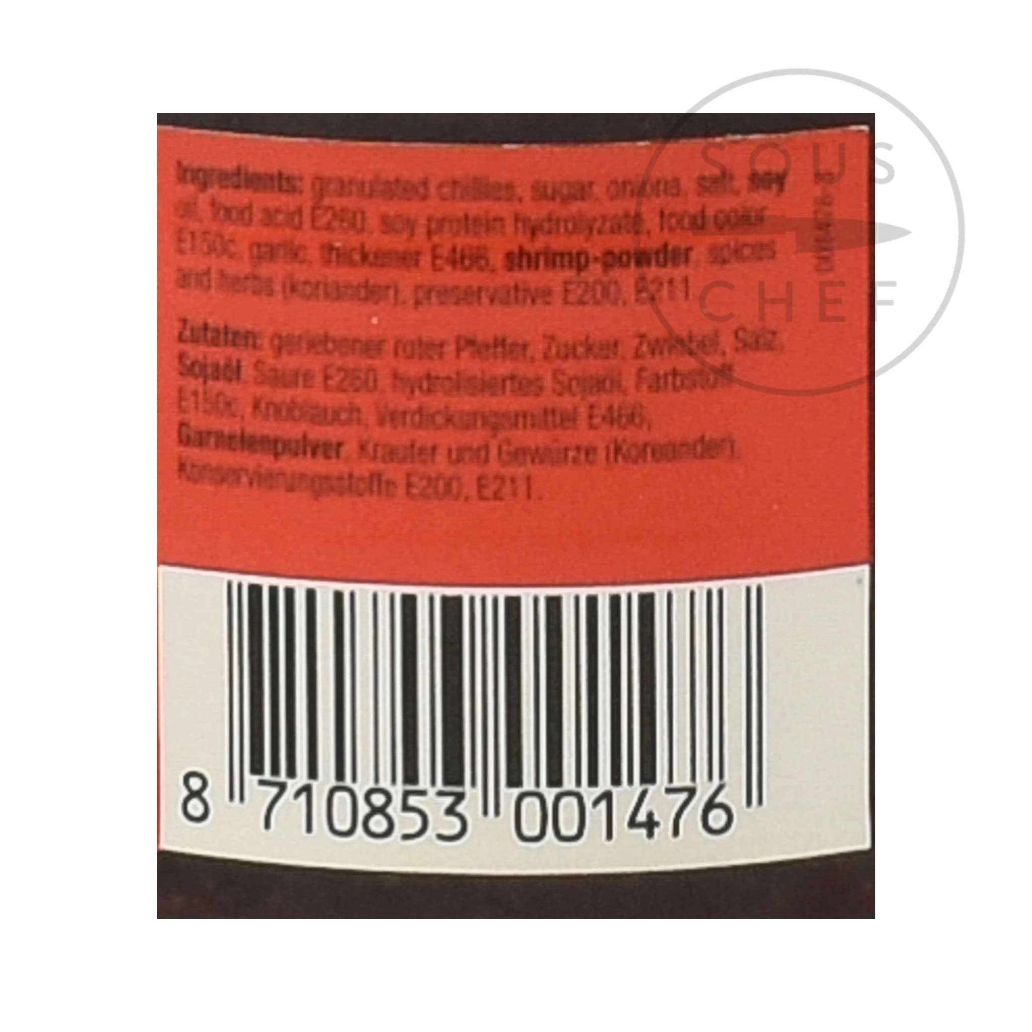 Ingredients Lucullus Sambal Manis 200g 7 Ingredients Lucullus Sambal Manis 200g