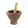 Chinese Cookware Clay Mortar & Pestle - For Som Tum 9" 1 Chinese Cookware Clay Mortar & Pestle - For Som Tum 9"