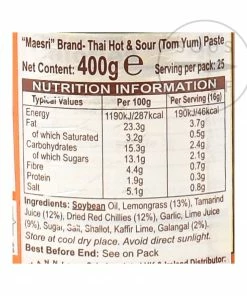 Mae Sri Tom Yum Paste 400g
