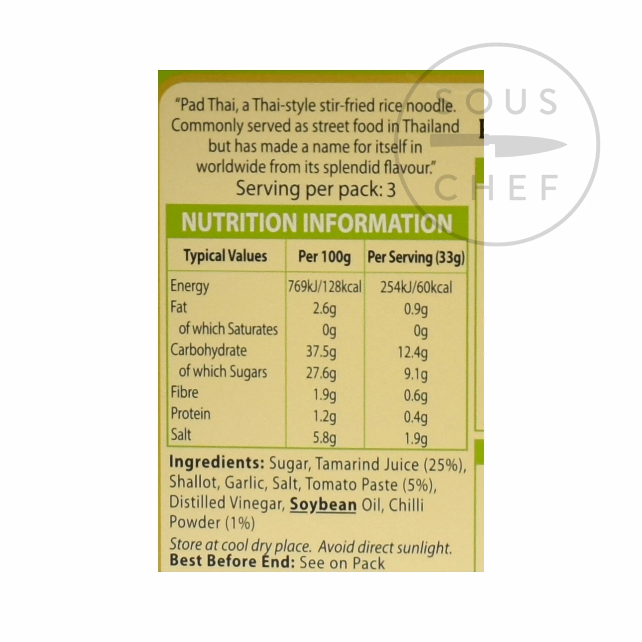Mae Sri Ingredients Pad Thai Stir Fry Sauce 100g 5 Mae Sri Ingredients Pad Thai Stir Fry Sauce 100g