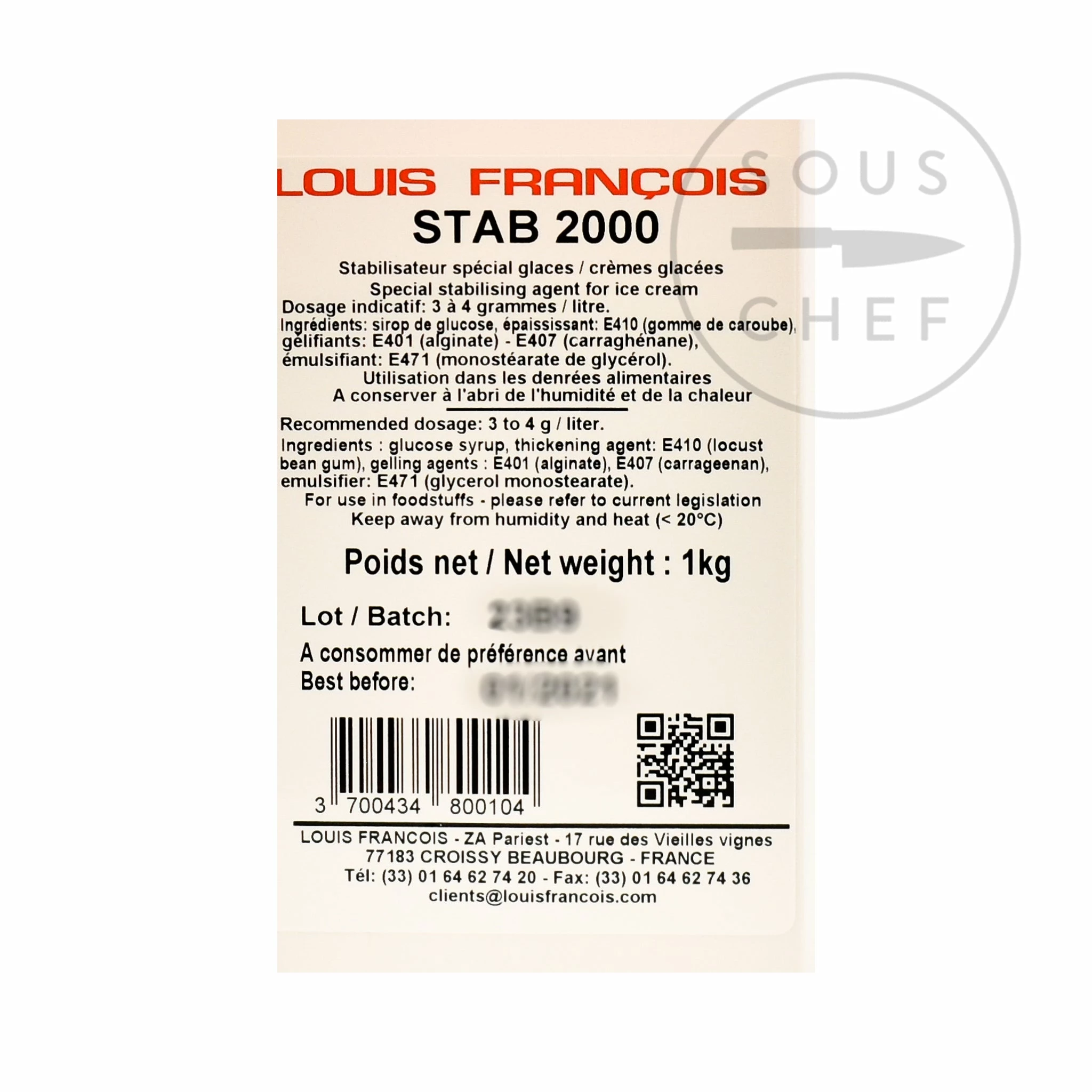 Louis Francois Stab 2000 1kg 4 Louis Francois Stab 2000 1kg