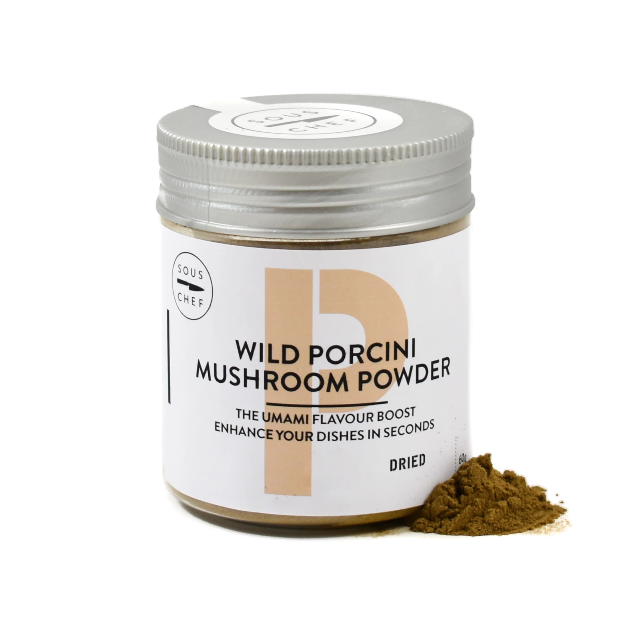 Sous Chef Mushroom & Truffles Wild Porcini Mushroom Powder 60g 3 Sous Chef Mushroom & Truffles Wild Porcini Mushroom Powder 60g