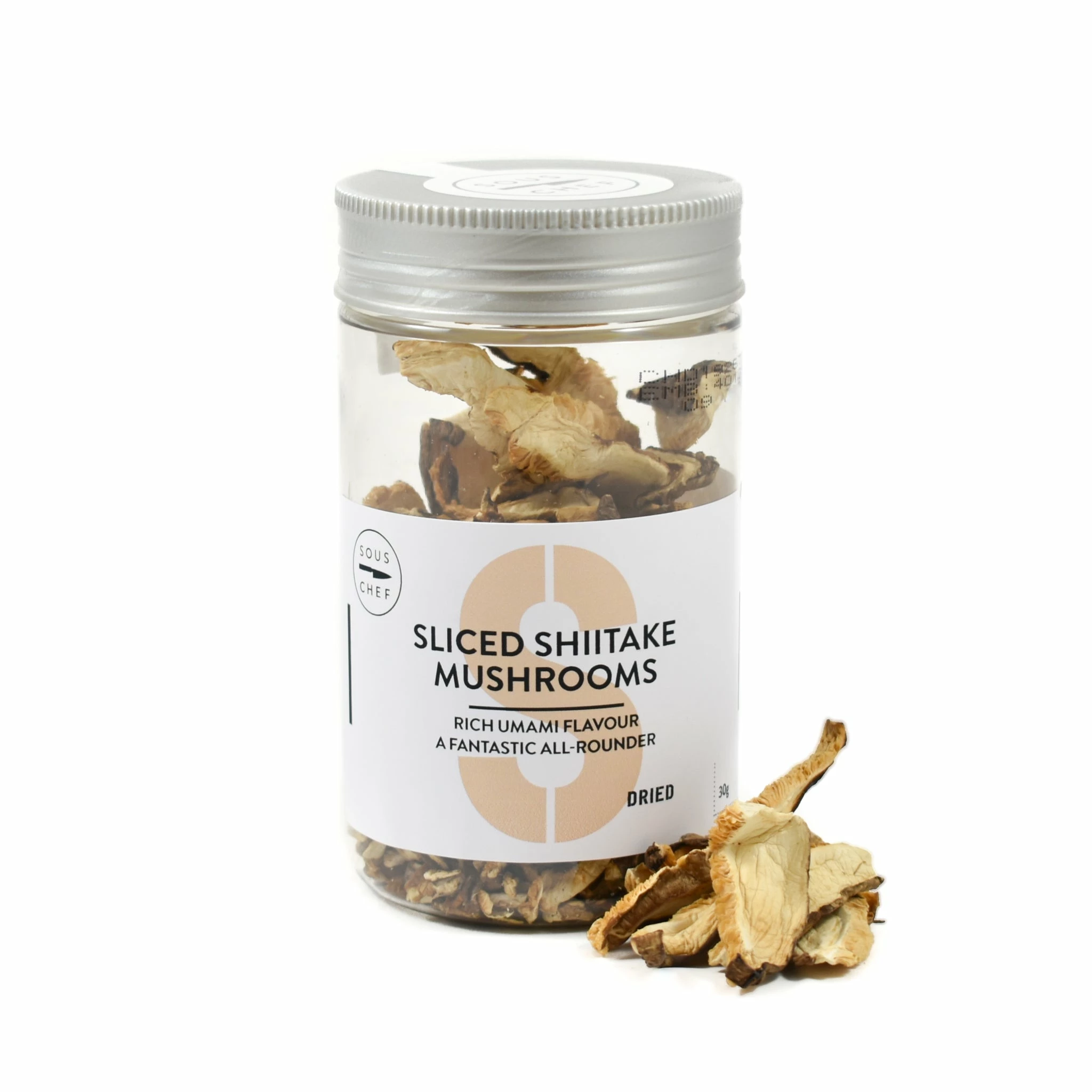 Sous Chef Ingredients Dried Sliced Shiitake Mushrooms 30g 3 Sous Chef Ingredients Dried Sliced Shiitake Mushrooms 30g