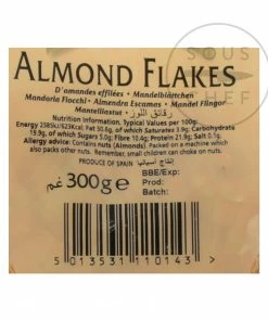 Natco Flaked Almonds 300g Ingredients 5 Natco Flaked Almonds 300g Ingredients