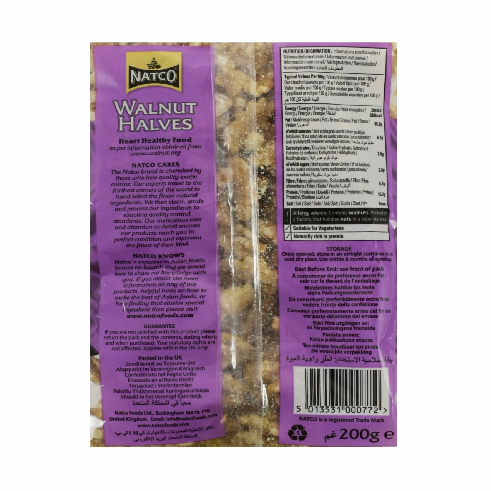 Natco Walnut Halves 200g Ingredients 4 Natco Walnut Halves 200g Ingredients