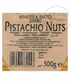 Ingredients Natco Roasted & Salted Pistachios 300g
