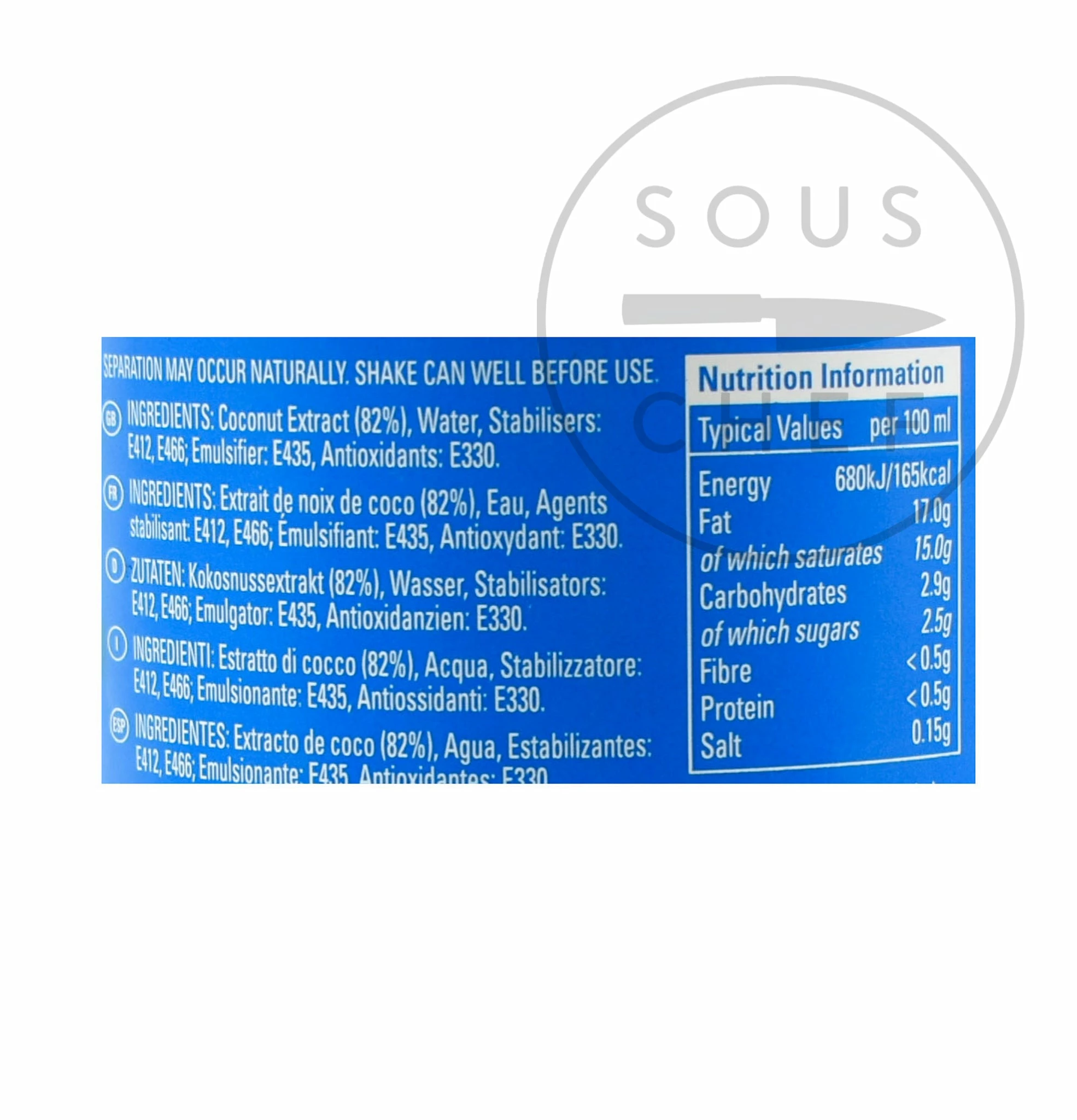 Natco Rich & Creamy Coconut Milk 400g Ingredients 4 Natco Rich & Creamy Coconut Milk 400g Ingredients