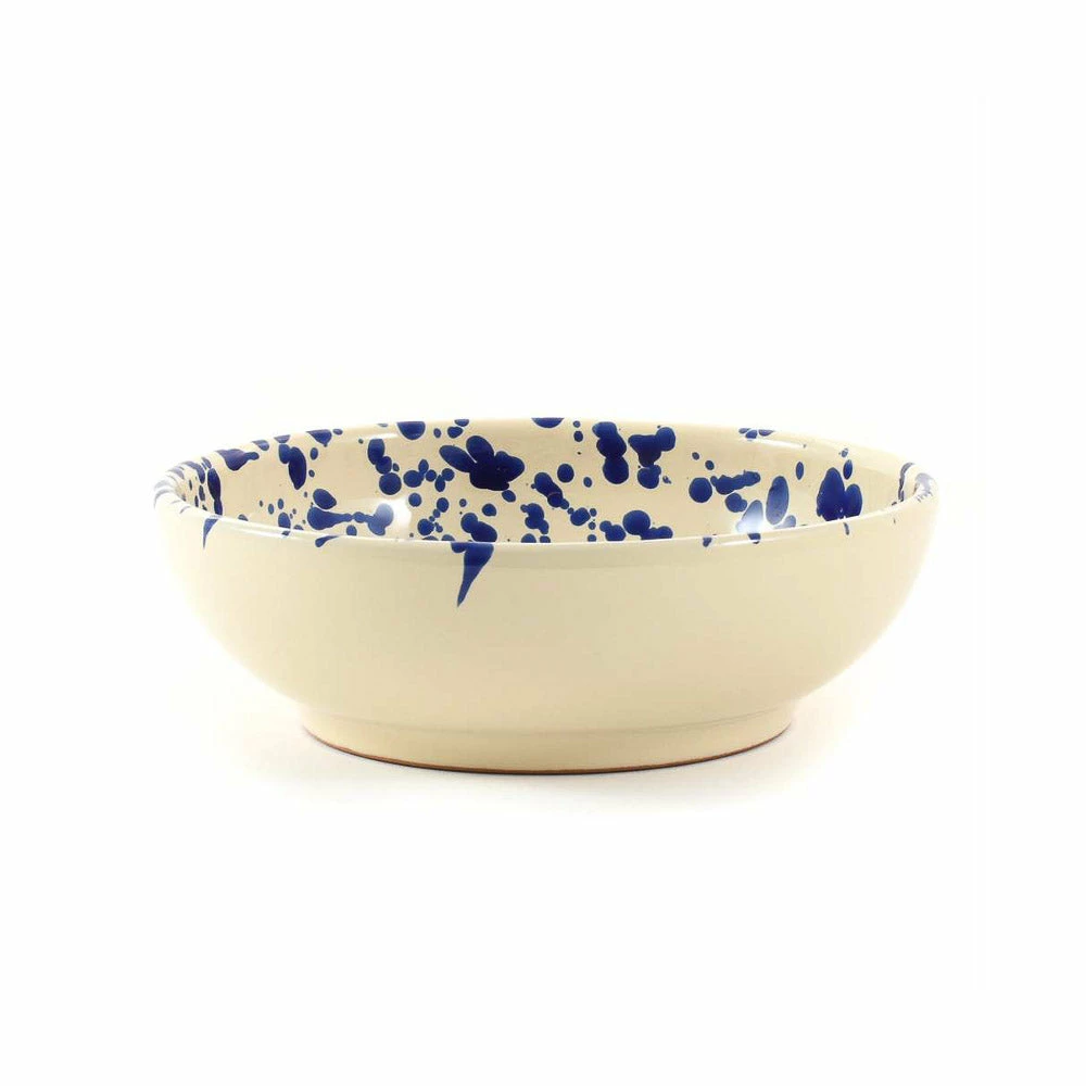 Puglia Handmade Puglia Blue Splatter Bowl 19cm 3 Puglia Handmade Puglia Blue Splatter Bowl 19cm