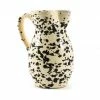 Puglia Handmade Puglia Black Splatter Ceramic Pitcher Tableware 2 Puglia Handmade Puglia Black Splatter Ceramic Pitcher Tableware