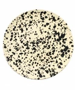 Puglia Handmade Puglia Black Splatter Dinner Plate 27cm