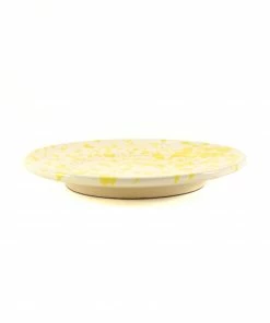 Puglia Handmade Puglia Yellow Splatter Side Plate 19cm