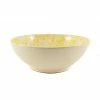 Puglia Handmade Puglia Yellow Splatter Large Salad Bowl 28cm Tableware