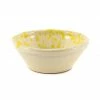 Puglia Handmade Tableware Puglia Yellow Splatter Bowl 12cm
