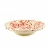 Puglia Handmade Puglia Red Splatter Pasta Bowl 29cm 2 Puglia Handmade Puglia Red Splatter Pasta Bowl 29cm