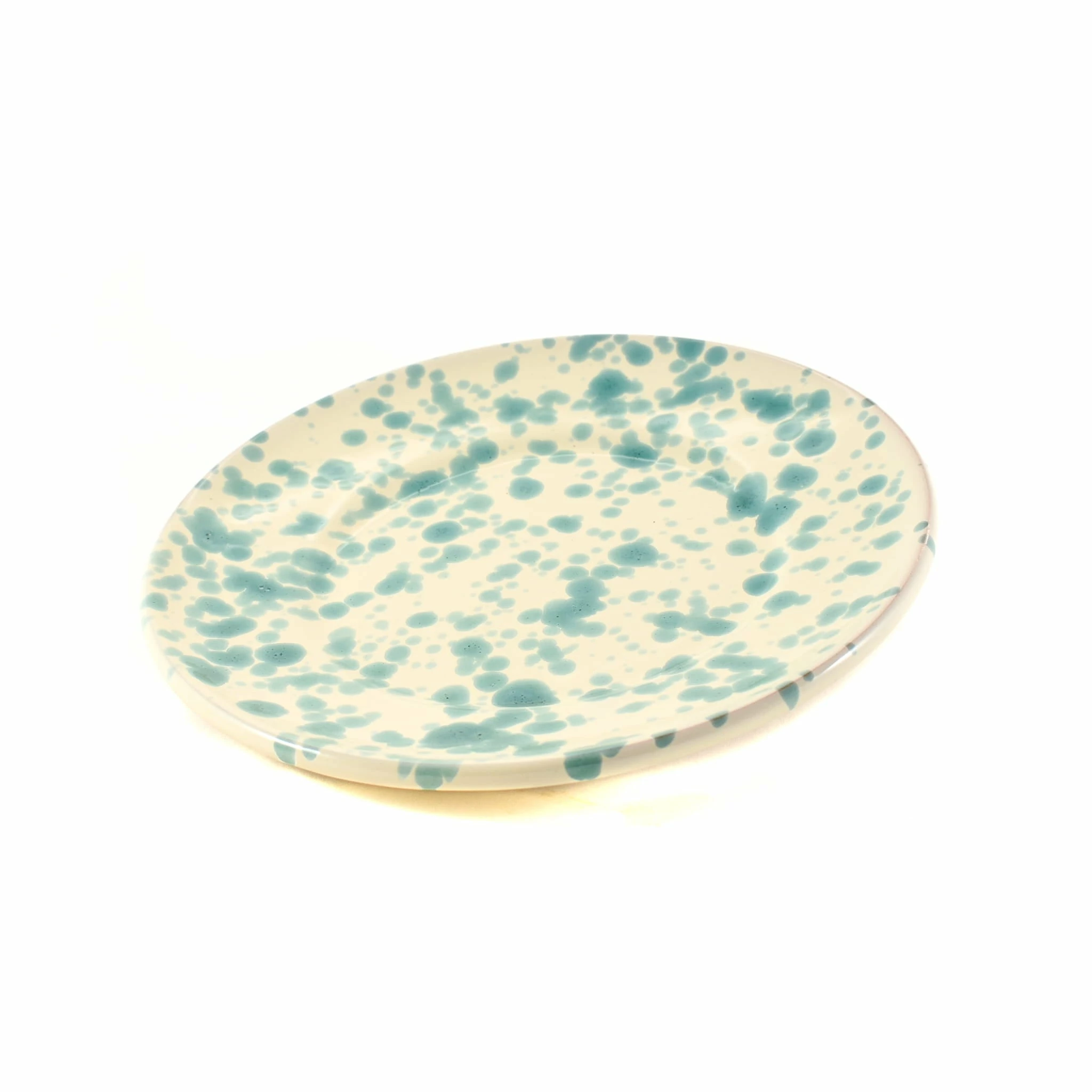 Puglia Handmade Puglia Aquamarine Splatter Side Plate 19cm 5 Puglia Handmade Puglia Aquamarine Splatter Side Plate 19cm