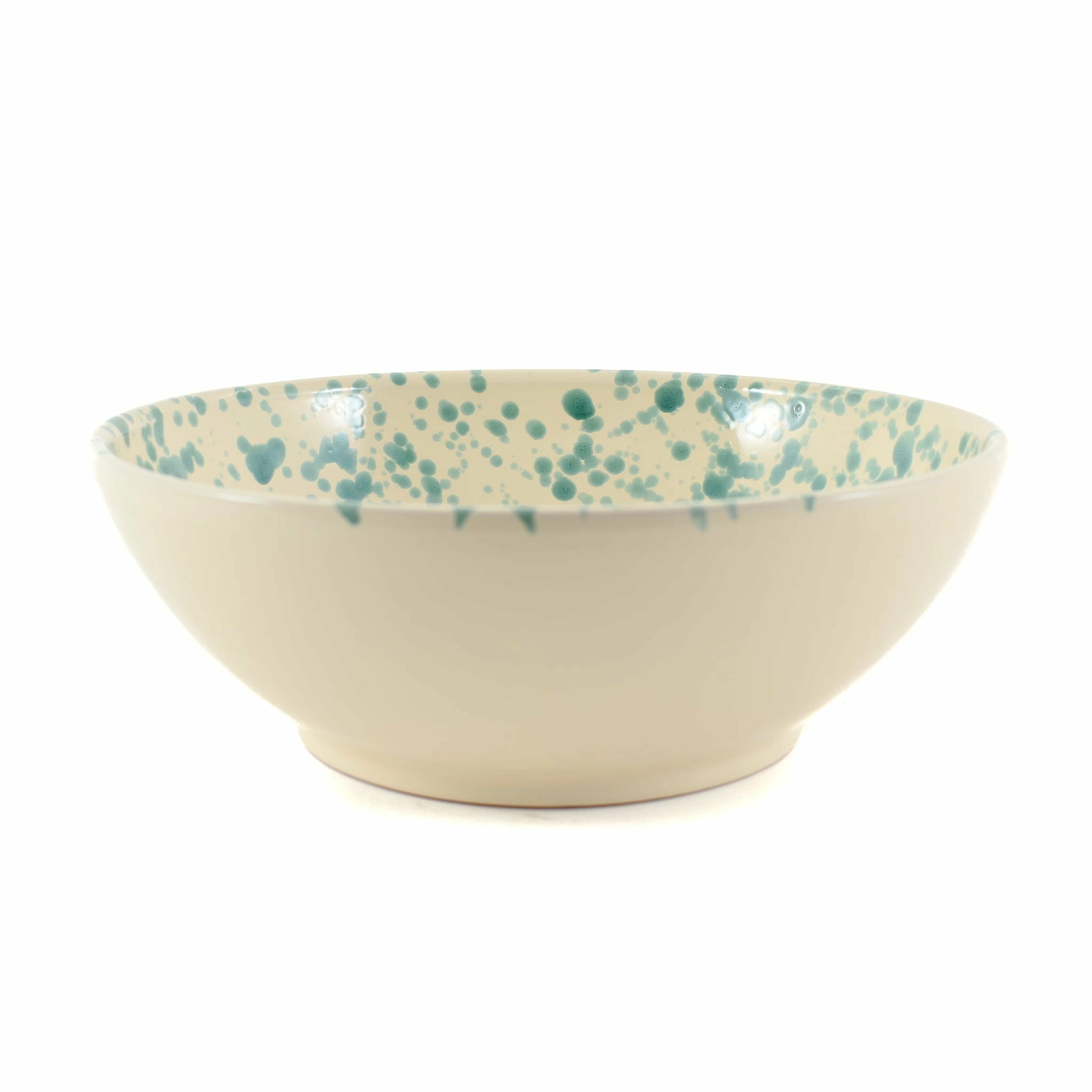 Puglia Handmade Tableware Puglia Aquamarine Splatter Large Salad Bowl 28cm 3 Puglia Handmade Tableware Puglia Aquamarine Splatter Large Salad Bowl 28cm